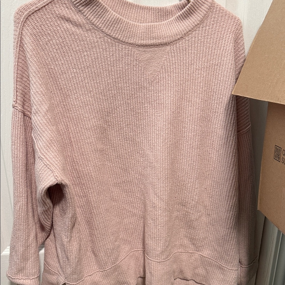 Aerie Soft Pink Knit Sweater